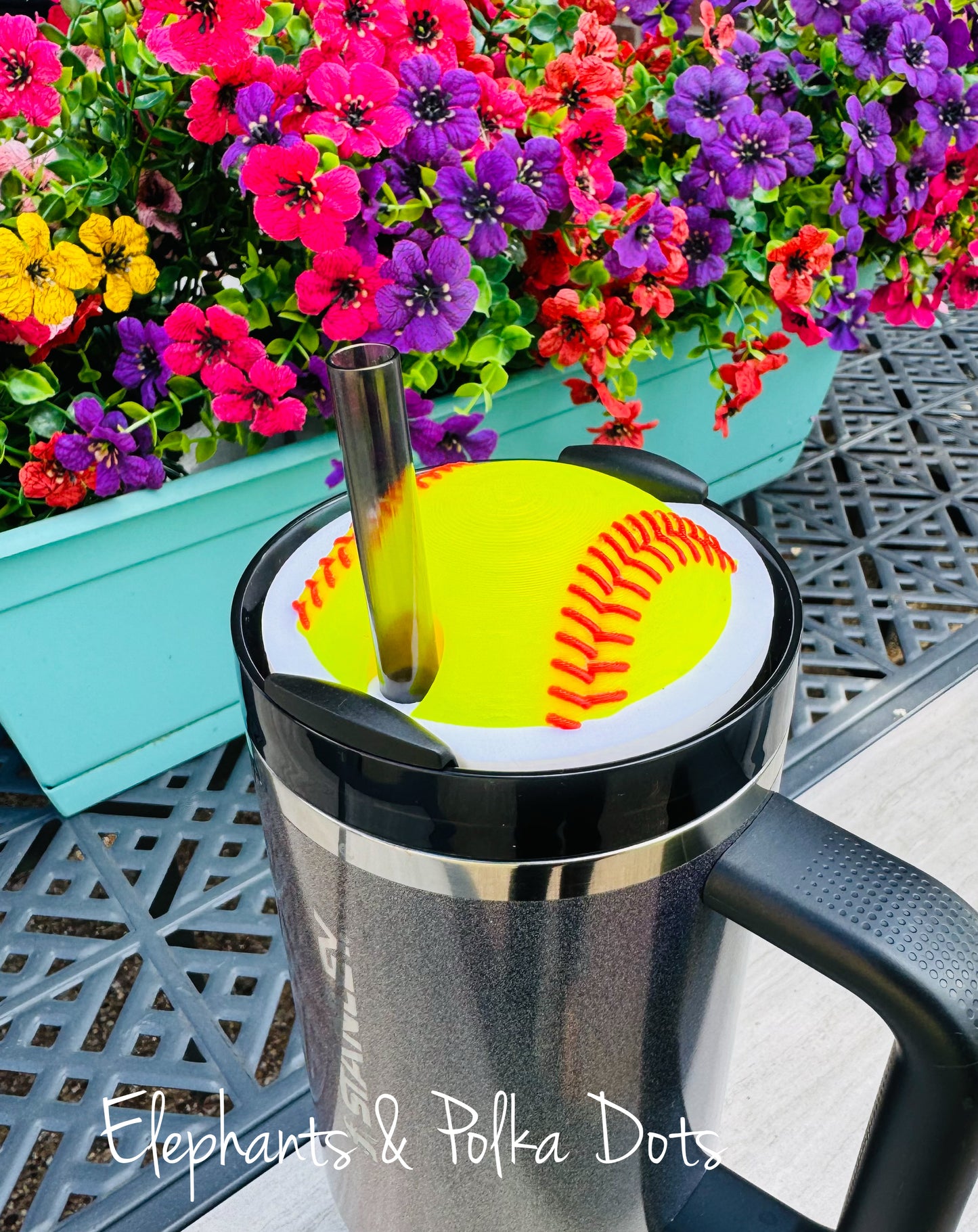 Softball Tumbler Topper
