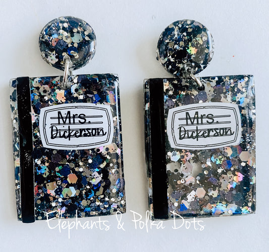 Custom Notebook Earrings