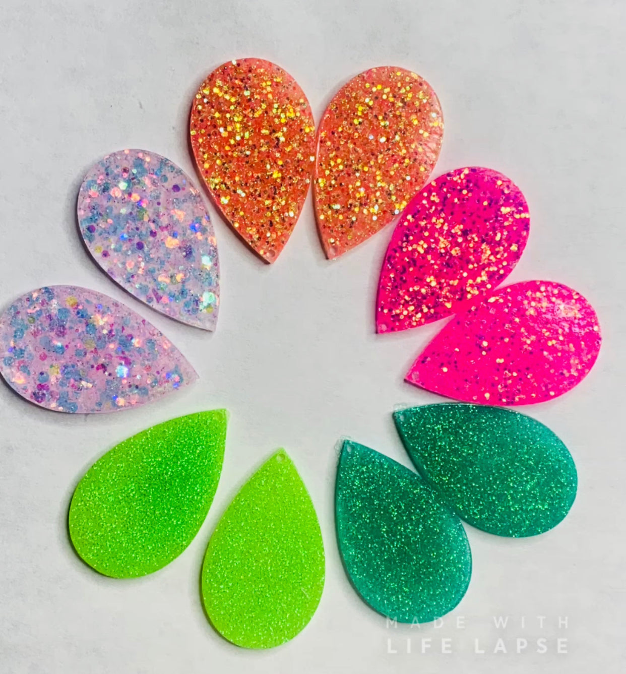 Sparkly Teardrop Earrings