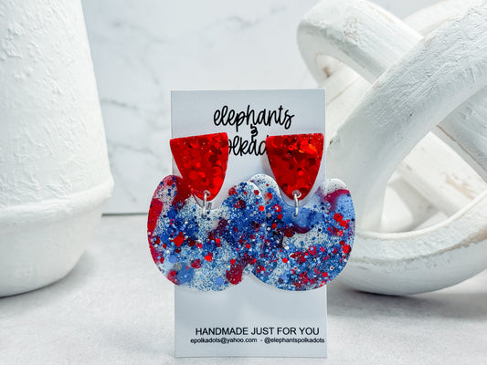 Tie Dye Earrings