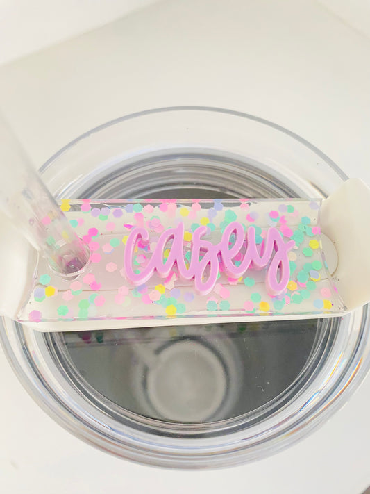 Custom tumbler nameplate for Shemele