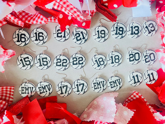 Volleyball Earrings for Rachel