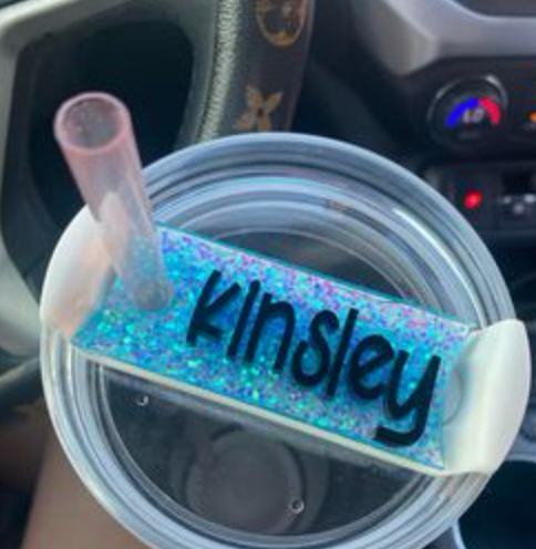 Custom tumbler nameplate for Cassie-1