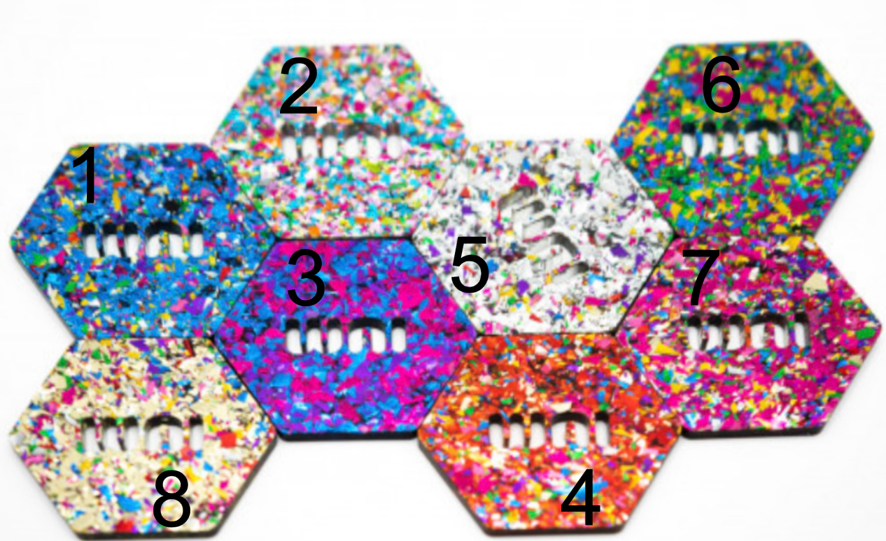 Chunky Glitter Custom tumbler nameplate