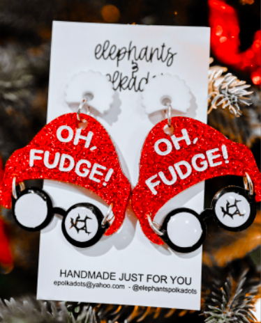 Holiday Glasses Earrings