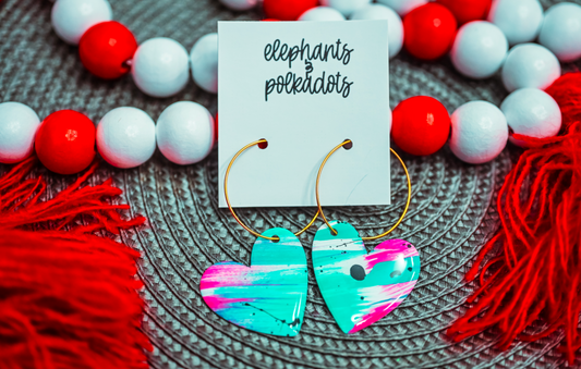 Heart Hoop Earrings
