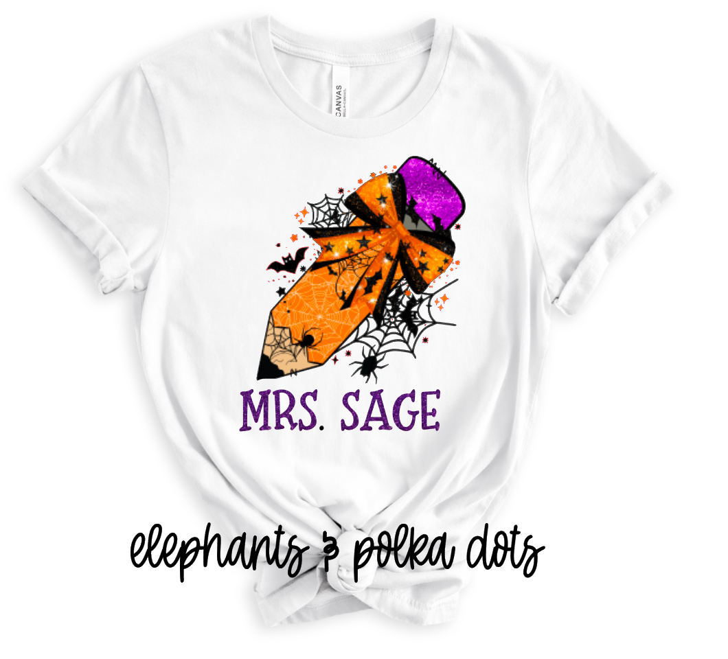 Halloween Pencil Shirt