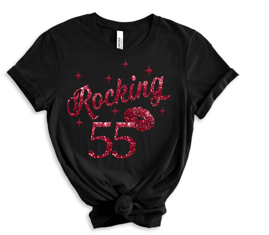 Rocking 55 Birthday Shirts