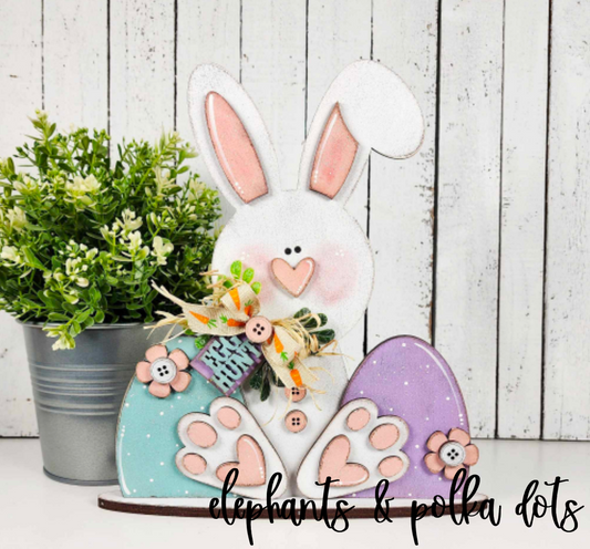 DIY Easter Sitting Bunny Decor