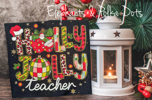 Holly Jolly Teacher Shirt