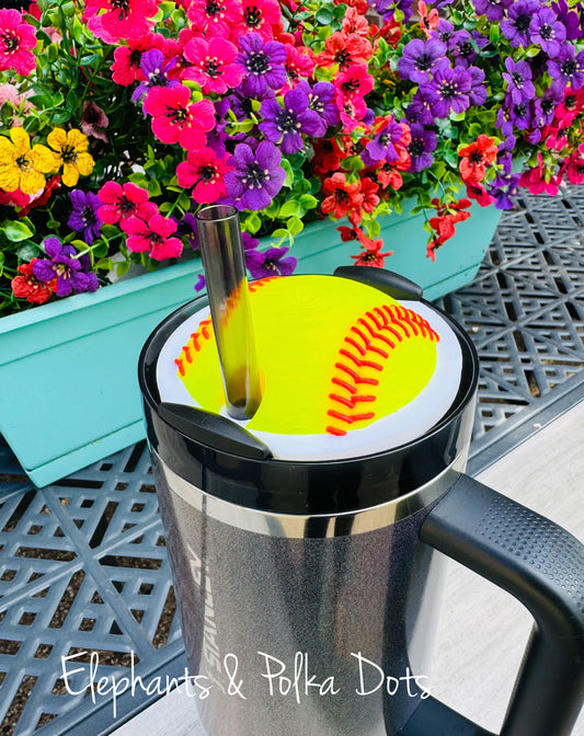 Softball Tumbler Topper