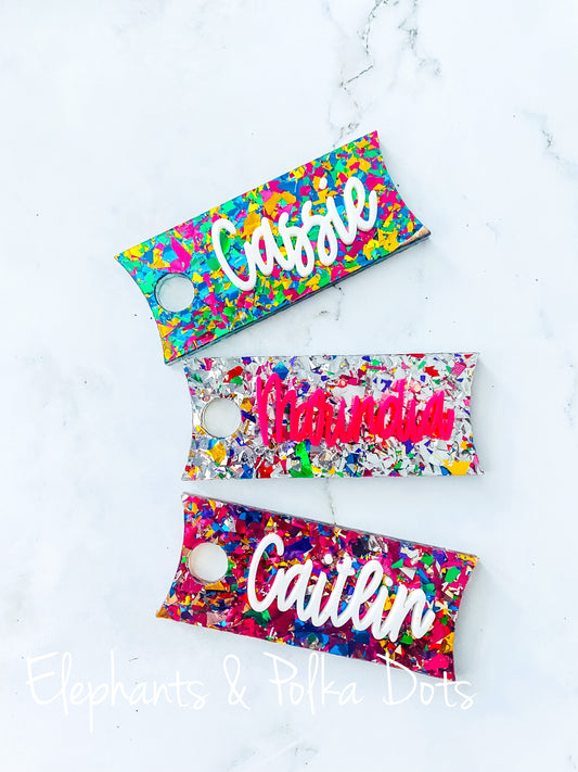 Custom tumbler nameplate for Kristin