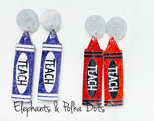 Crayon Earrings